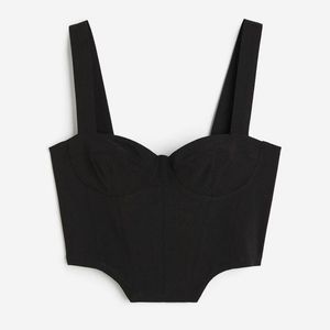 Bustier-style Crop Top